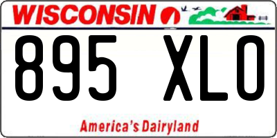 WI license plate 895XLO