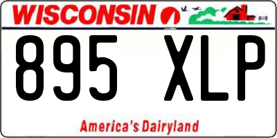 WI license plate 895XLP