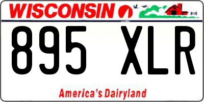 WI license plate 895XLR