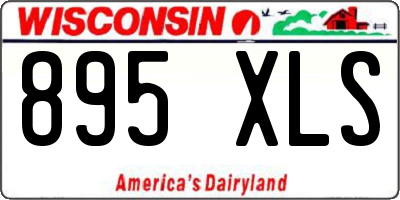 WI license plate 895XLS