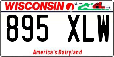 WI license plate 895XLW