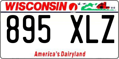 WI license plate 895XLZ