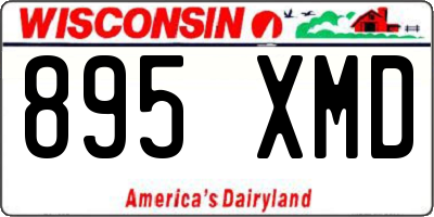 WI license plate 895XMD
