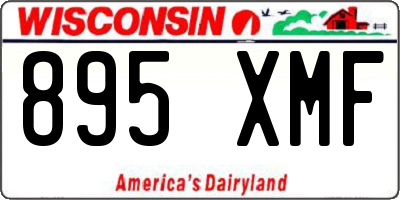 WI license plate 895XMF