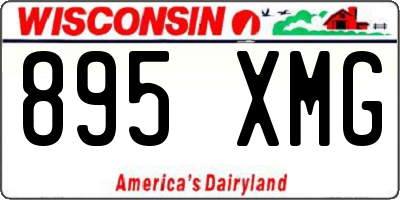 WI license plate 895XMG