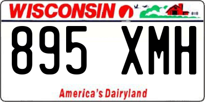 WI license plate 895XMH