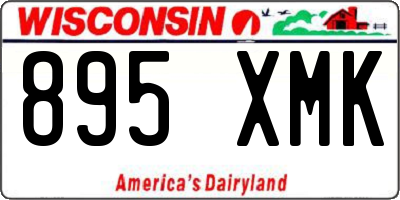 WI license plate 895XMK