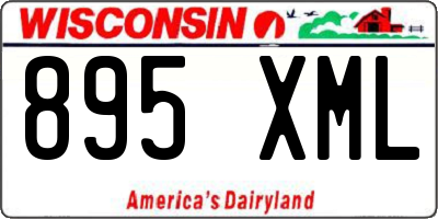 WI license plate 895XML