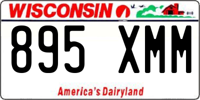 WI license plate 895XMM