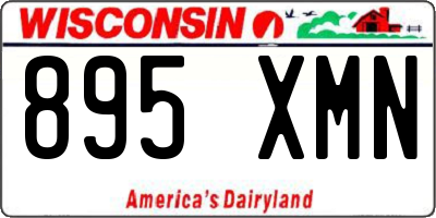 WI license plate 895XMN