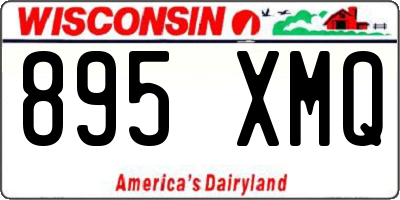 WI license plate 895XMQ