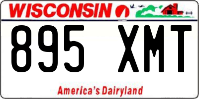 WI license plate 895XMT