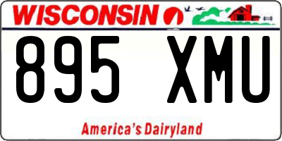 WI license plate 895XMU