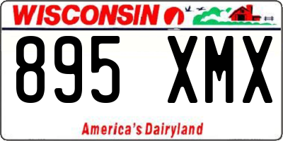 WI license plate 895XMX