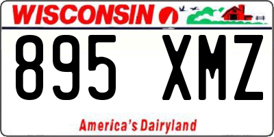 WI license plate 895XMZ