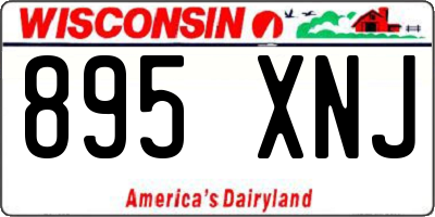 WI license plate 895XNJ