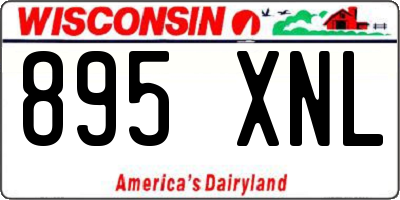 WI license plate 895XNL