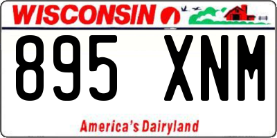 WI license plate 895XNM