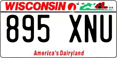 WI license plate 895XNU