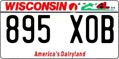 WI license plate 895XOB