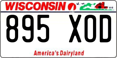 WI license plate 895XOD