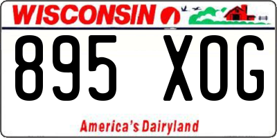 WI license plate 895XOG
