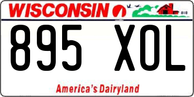 WI license plate 895XOL