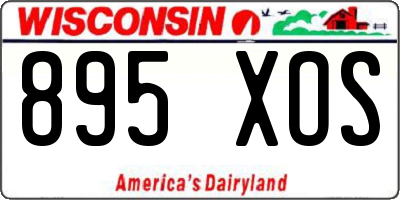 WI license plate 895XOS