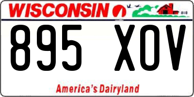 WI license plate 895XOV