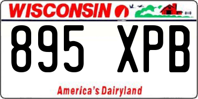 WI license plate 895XPB