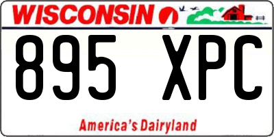 WI license plate 895XPC