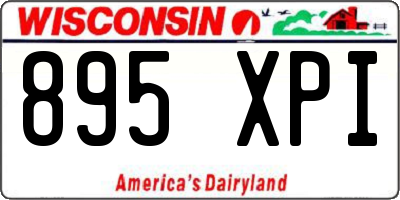WI license plate 895XPI