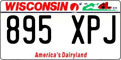 WI license plate 895XPJ