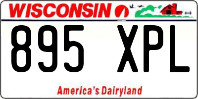WI license plate 895XPL