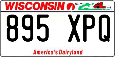 WI license plate 895XPQ