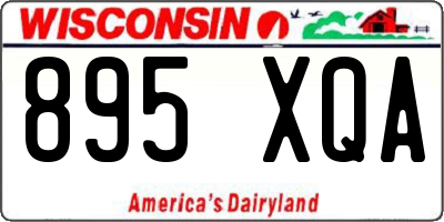 WI license plate 895XQA