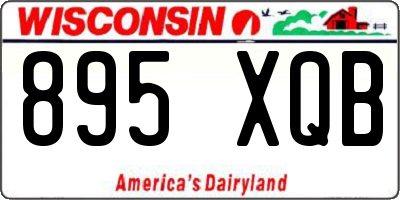 WI license plate 895XQB