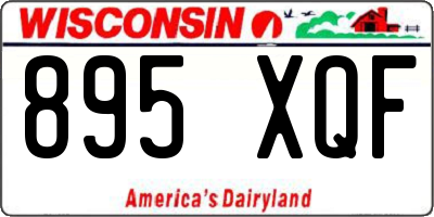 WI license plate 895XQF