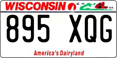 WI license plate 895XQG