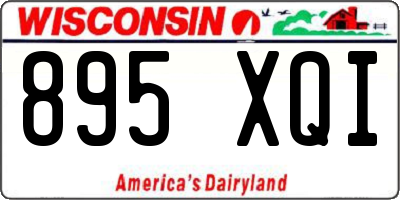 WI license plate 895XQI