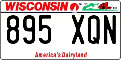 WI license plate 895XQN