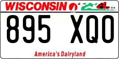 WI license plate 895XQO