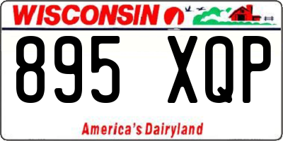WI license plate 895XQP