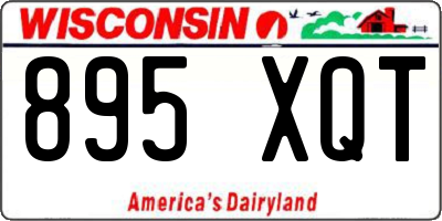 WI license plate 895XQT