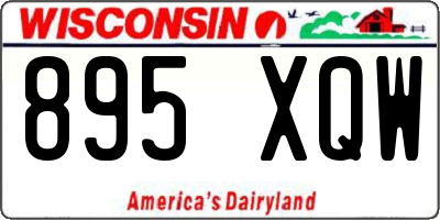 WI license plate 895XQW