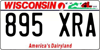 WI license plate 895XRA