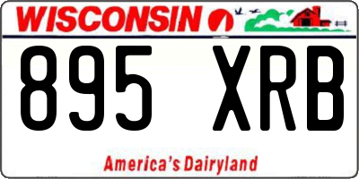 WI license plate 895XRB