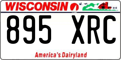 WI license plate 895XRC