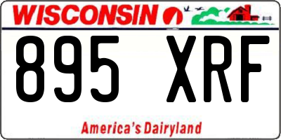 WI license plate 895XRF