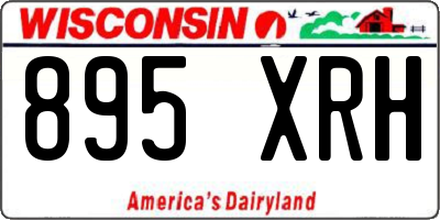 WI license plate 895XRH